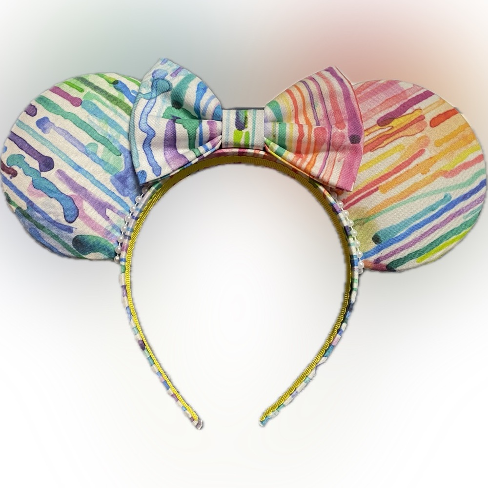 Small shop rainbow Minnie Ears